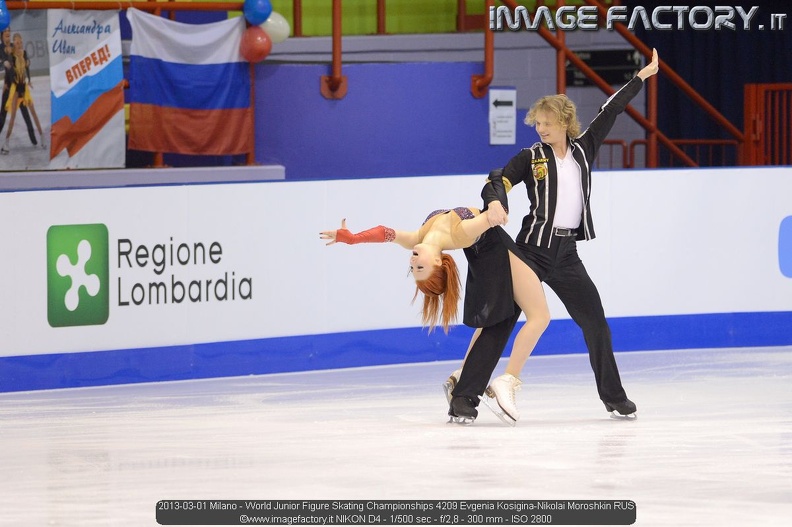2013-03-01 Milano - World Junior Figure Skating Championships 4209 Evgenia Kosigina-Nikolai Moroshkin RUS.jpg